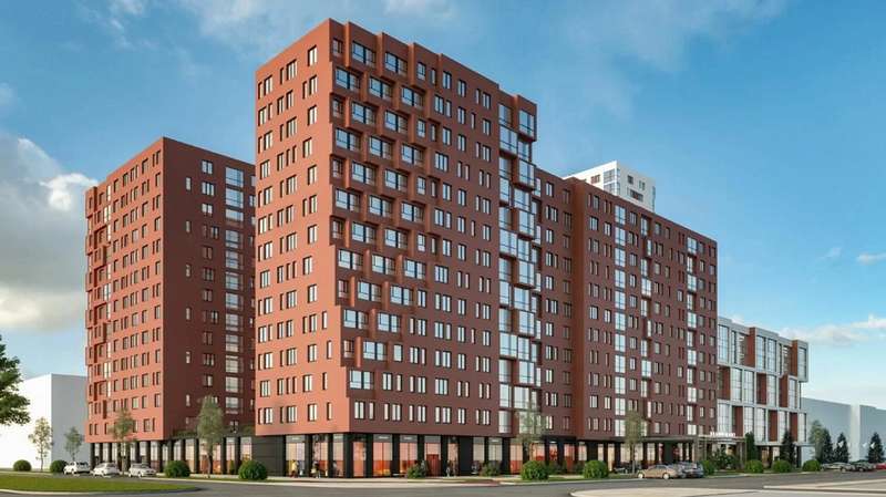 A new residential complex “LevelUp” will be built on the corner of Tveritin - Lunacharsky