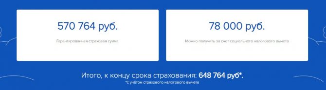 Apply for cumulative life insurance online from 100 rubles per day